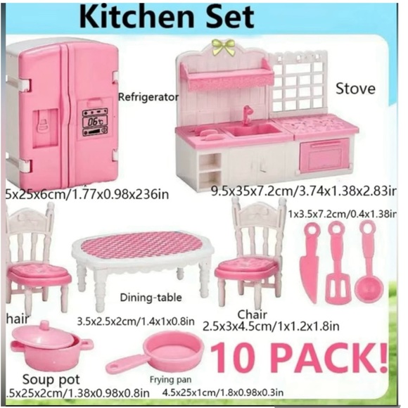 Doll House- Complete Kitchen Furnishings - Picture 3 of 10